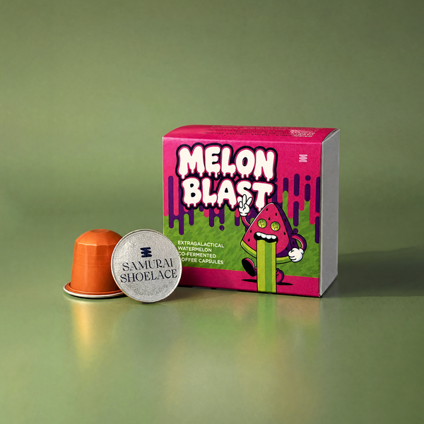 Samurai Sheolace Melon Blast watermelon co-fermented nespresso kompatibilis kávékapszula