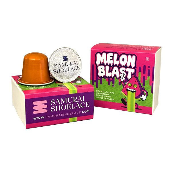 Samurai Shoelace Melon Blast Nespresso kompatibilis kávékapszula termékfotója