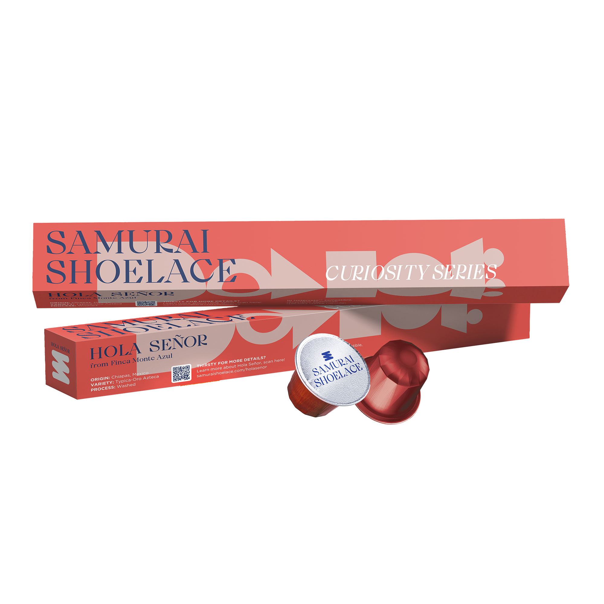 Samurai Shoelace Curiosity Series Hola Senor Nespresso Original Compatible coffee capsules