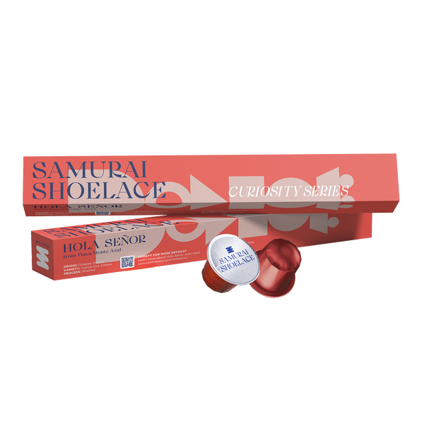 Samurai Shoelace Curiosity Series Hola Senor Nespresso Original Compatible coffee capsules